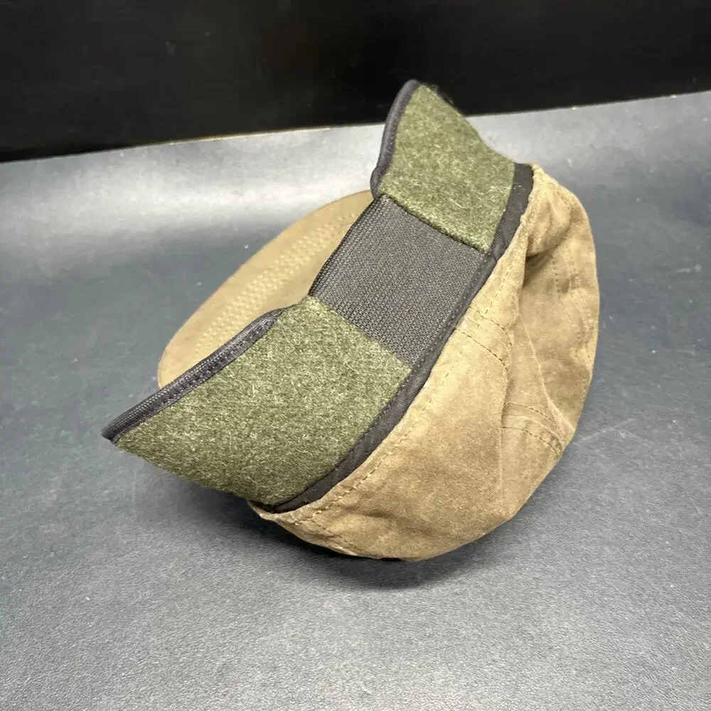 Filson Brown Tin Cloth Insulated Ear Flap Winter Cap Men’s L Made in USA Vtg